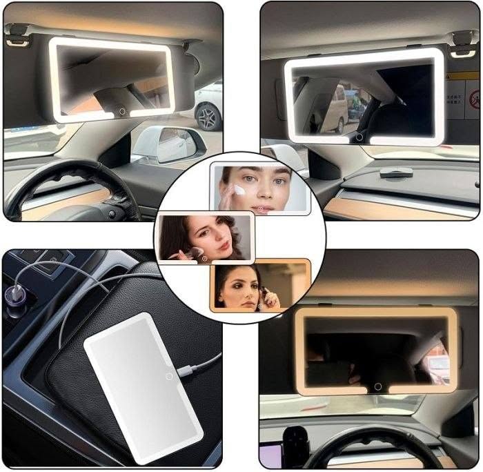 مراية سيارة ذكية مضيئة إضاءة مميزة✨